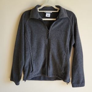 Columbia Gray Fleece Zip Layer